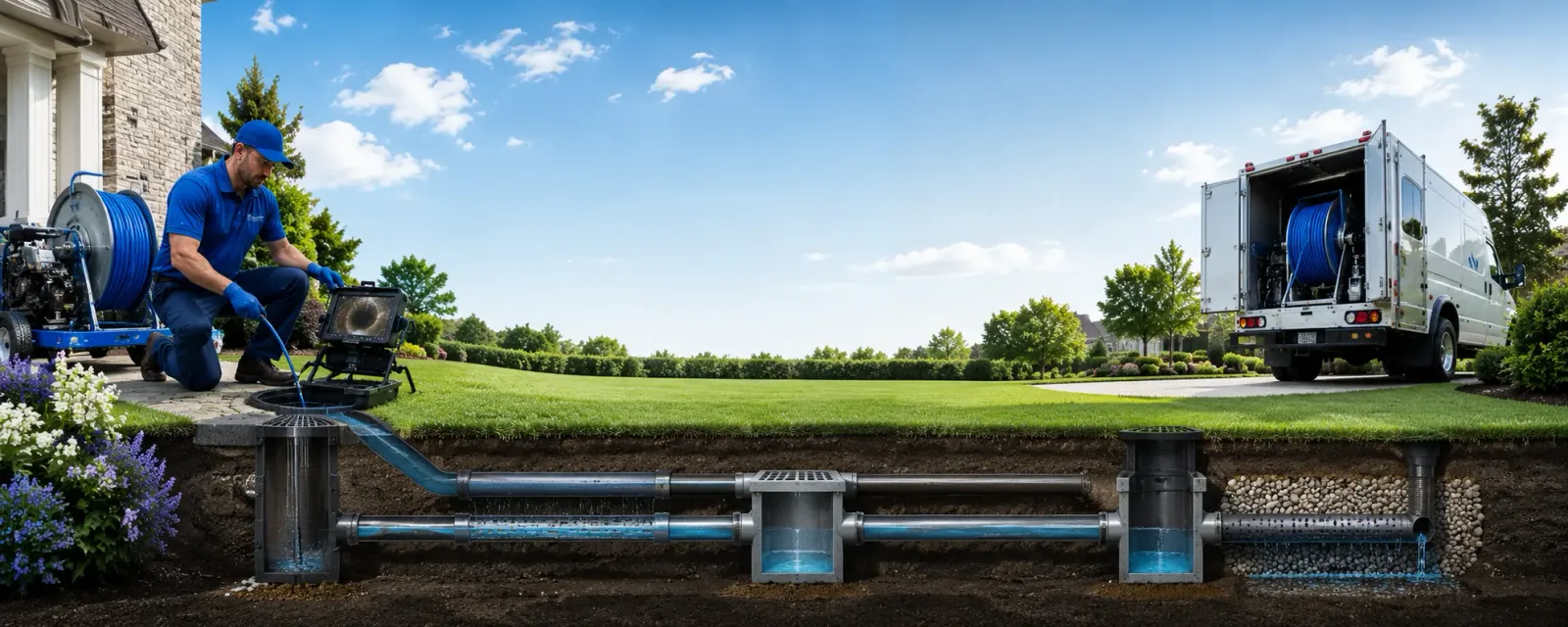 Outdoor drain cleaning information for Grand Isle, VT